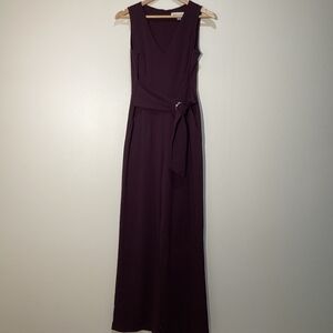 Emma & Michele Women's Plum Sleeves Jumpsuit